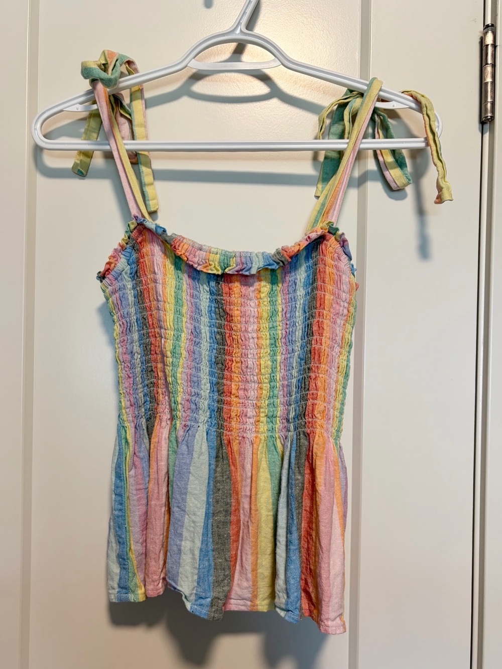 3/$10 🌸 Old Navy Colourful Striped Linen Tank Top
